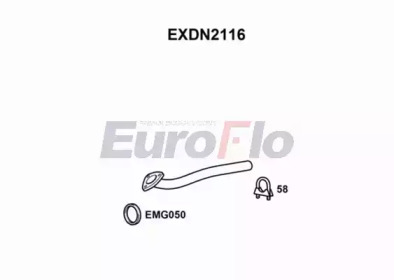 EUROFLO exdn2116 -  Труба выхлопного газа