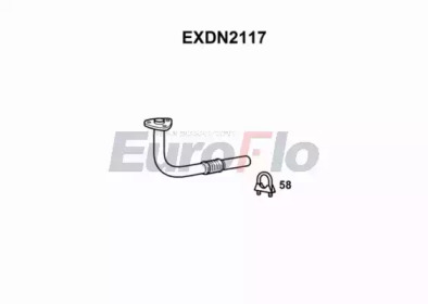 EUROFLO exdn2117 -  Труба выхлопного газа