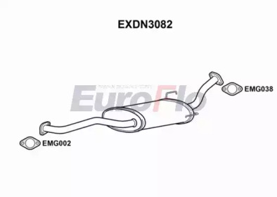 EUROFLO exdn3082 -  Средний глушитель выхлопных газов