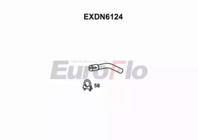 EUROFLO exdn6124 - Насадка выпускной трубы