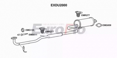 EUROFLO exdu2000 - Труба выхлопного газа