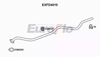 EUROFLO exfd4010 -  Труба выхлопного газа