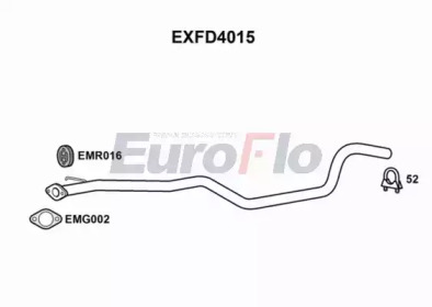 EUROFLO exfd4015 - Труба выхлопного газа