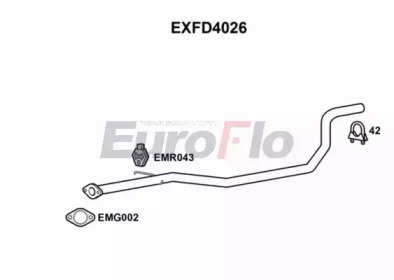 EUROFLO exfd4026 -  Труба выхлопного газа