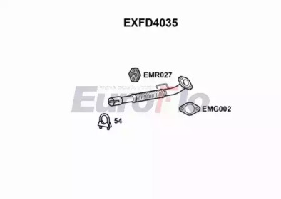 EUROFLO exfd4035 -  Труба выхлопного газа
