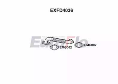 EUROFLO exfd4036 -  Труба выхлопного газа