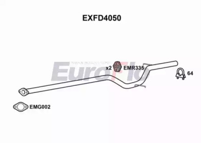 EUROFLO exfd4050 - Труба выхлопного газа