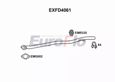 EUROFLO exfd4061 - Труба выхлопного газа