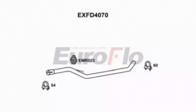 EUROFLO exfd4070 - Труба выхлопного газа