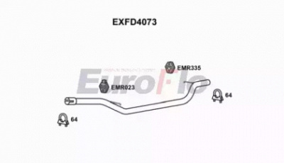 EUROFLO exfd4073 - Труба выхлопного газа