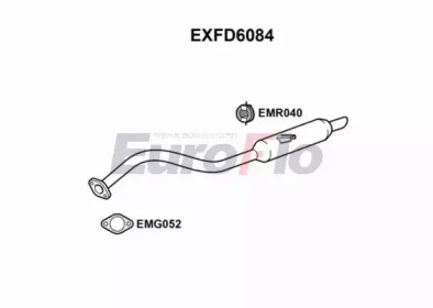 EUROFLO exfd6084 -  Глушитель выхлопных газов конечный