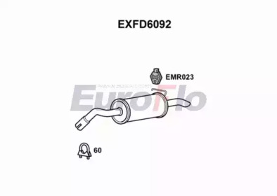 EUROFLO exfd6092 -  Глушитель выхлопных газов конечный