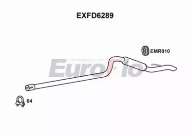EUROFLO exfd6289 -  Глушитель выхлопных газов конечный