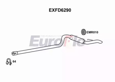EUROFLO exfd6290 -  Глушитель выхлопных газов конечный