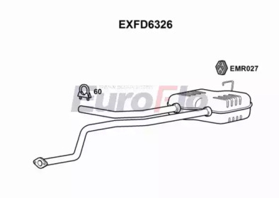 EUROFLO exfd6326 -  Глушитель выхлопных газов конечный