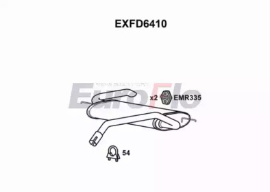 EUROFLO exfd6410 -  Глушитель выхлопных газов конечный