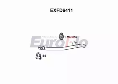 EUROFLO exfd6411 -  Глушитель выхлопных газов конечный