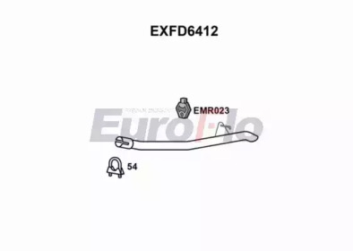 EUROFLO exfd6412 -  Глушитель выхлопных газов конечный