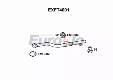 EUROFLO exft4001 - Труба выхлопного газа
