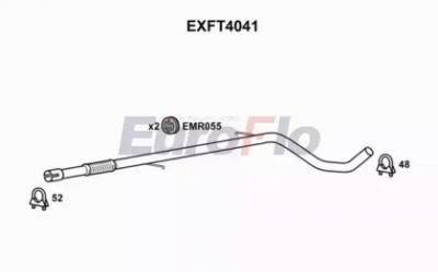 EUROFLO exft4041 - Труба выхлопного газа
