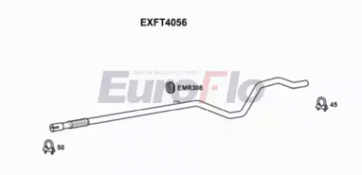 EUROFLO exft4056 -  Труба выхлопного газа