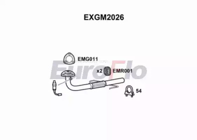 EUROFLO exgm2026 -  Труба выхлопного газа
