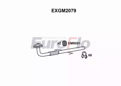 EUROFLO exgm2079 -  Труба выхлопного газа