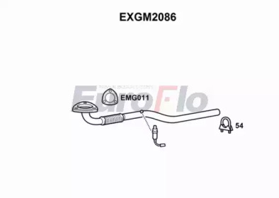 EUROFLO exgm2086 - Труба выхлопного газа