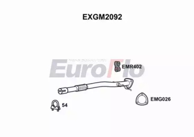 EUROFLO exgm2092 -  Труба выхлопного газа