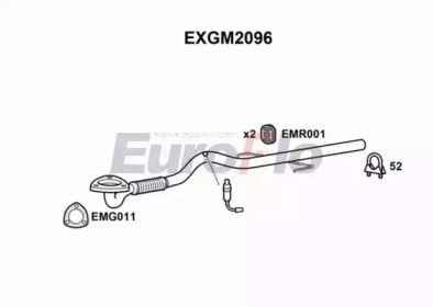 EUROFLO exgm2096 - Труба выхлопного газа
