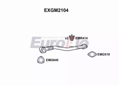 EUROFLO exgm2104 - Труба выхлопного газа