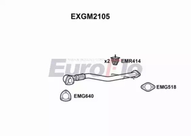 EUROFLO exgm2105 - Труба выхлопного газа