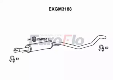 EUROFLO exgm3188 -  Средний глушитель выхлопных газов