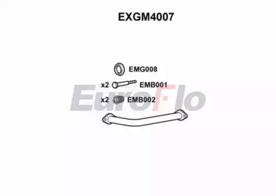 EUROFLO exgm4007 - Труба выхлопного газа