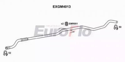 EUROFLO exgm4013 - Труба выхлопного газа
