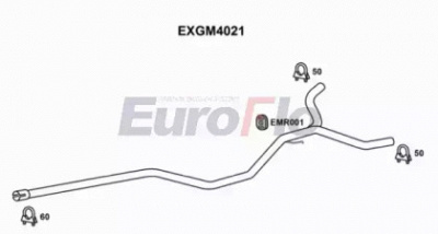 EUROFLO exgm4021 - Труба выхлопного газа