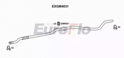 EUROFLO exgm4031 - Труба выхлопного газа