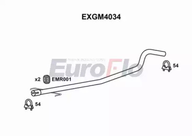 EUROFLO exgm4034 -  Труба выхлопного газа