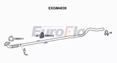 EUROFLO exgm4039 -  Труба выхлопного газа