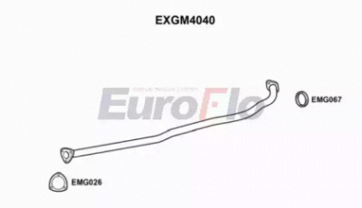 EUROFLO exgm4040 -  Труба выхлопного газа