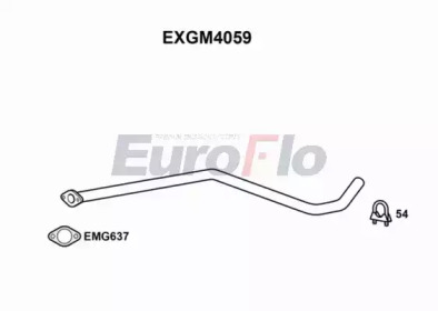 EUROFLO exgm4059 - Труба выхлопного газа