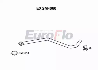 EUROFLO exgm4060 - Труба выхлопного газа