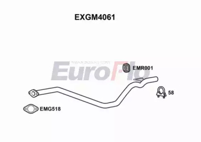 EUROFLO exgm4061 -  Труба выхлопного газа