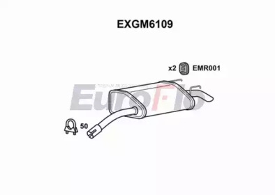 EUROFLO exgm6109 -  Глушитель выхлопных газов конечный