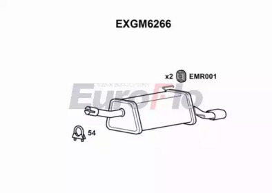 EUROFLO exgm6266 -  Глушитель выхлопных газов конечный