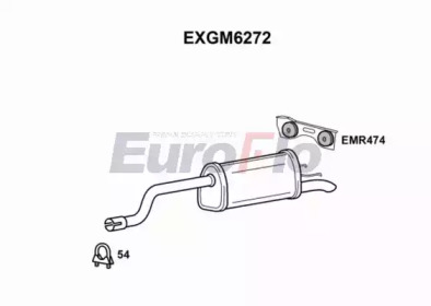 EUROFLO exgm6272 -  Глушитель выхлопных газов конечный