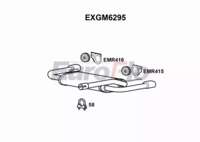 EUROFLO exgm6295 -  Глушитель выхлопных газов конечный