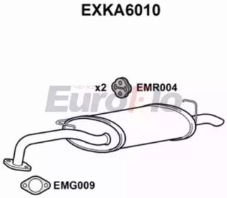 EUROFLO exka6010 -  Глушитель выхлопных газов конечный