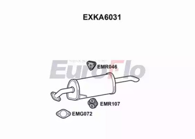 EUROFLO exka6031 -  Глушитель выхлопных газов конечный