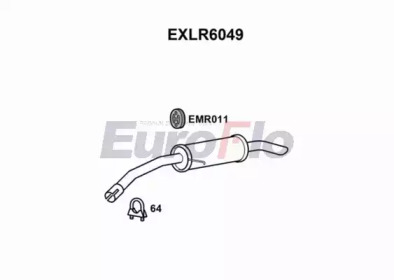 EUROFLO exlr6049 -  Глушитель выхлопных газов конечный